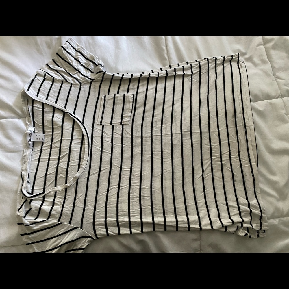 Short sleeve striped top